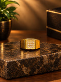 Iced stone ring