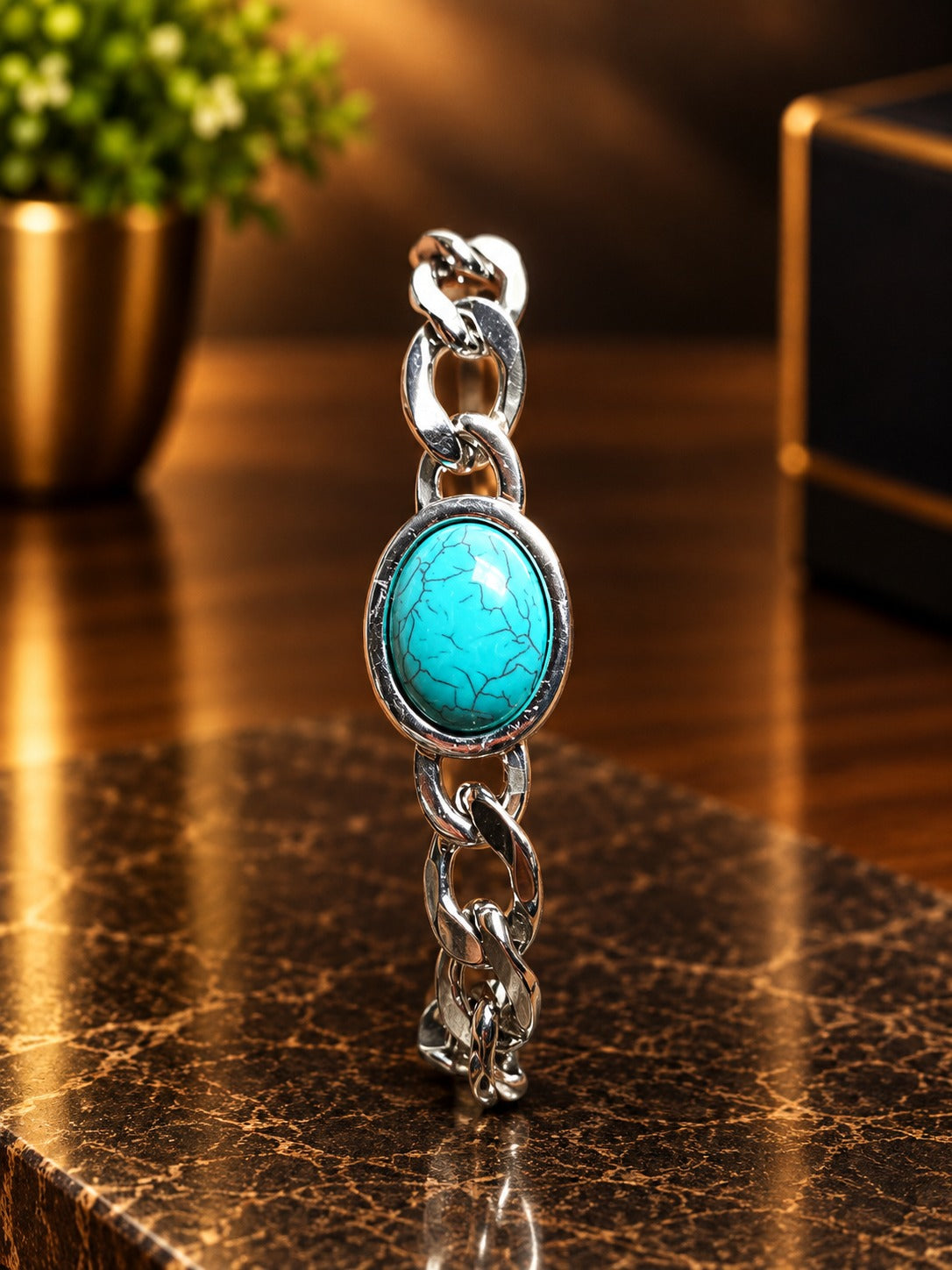 Stone bracelet   Silver