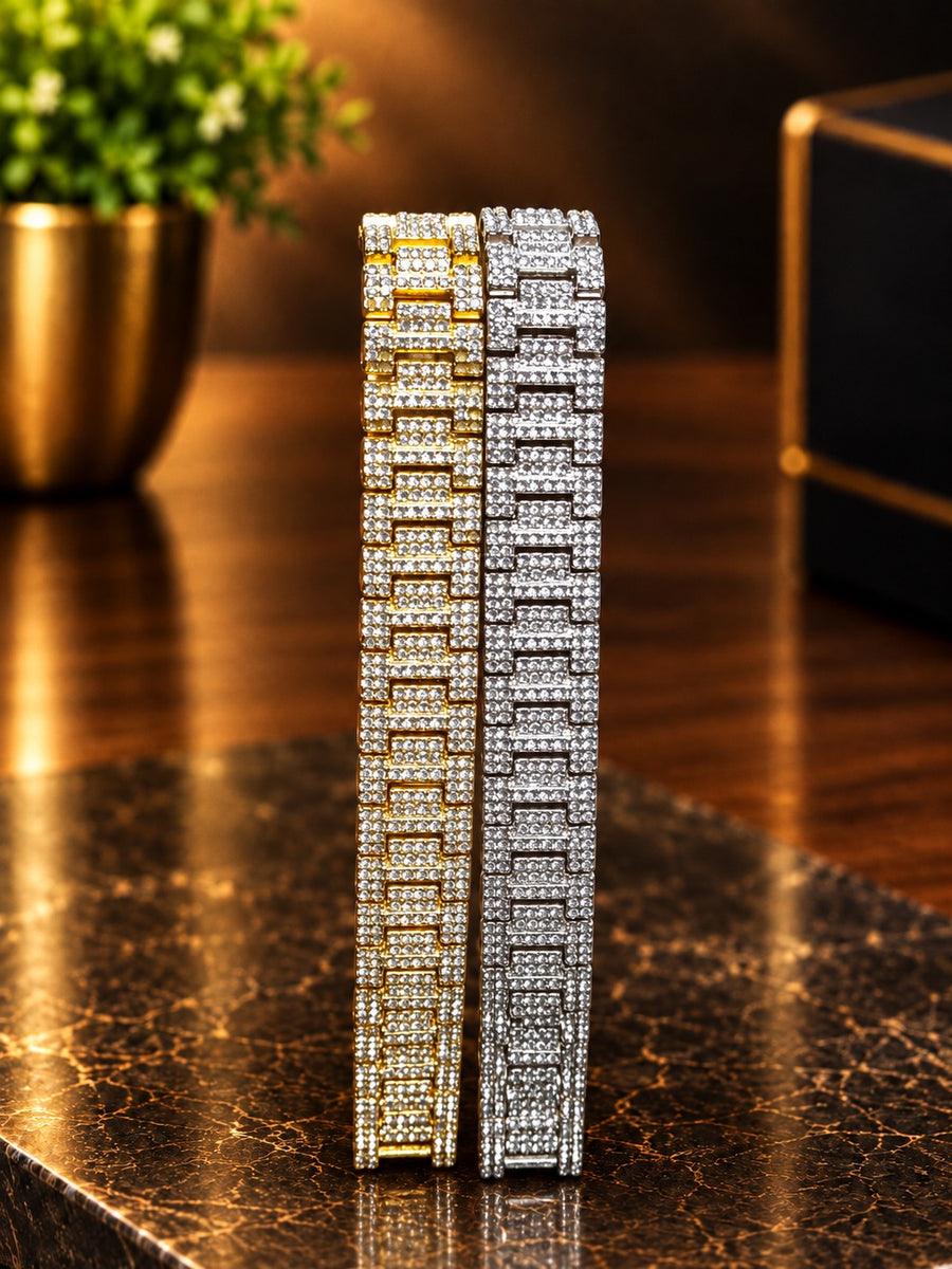 Stone iced bracelet
