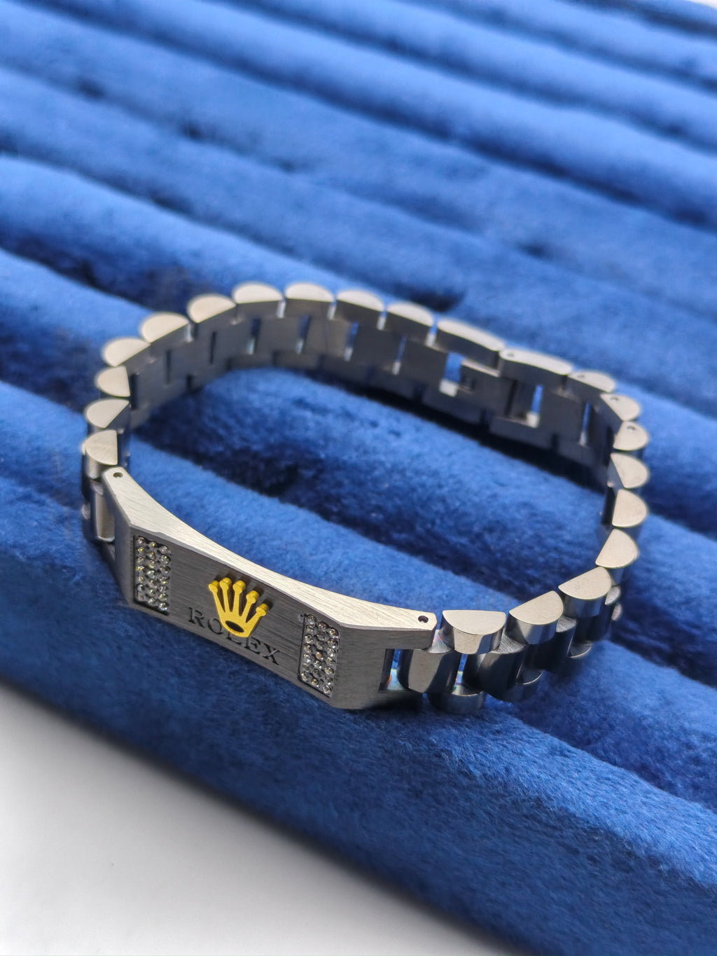 Black ROLEX Crown Jubilee Bracelet