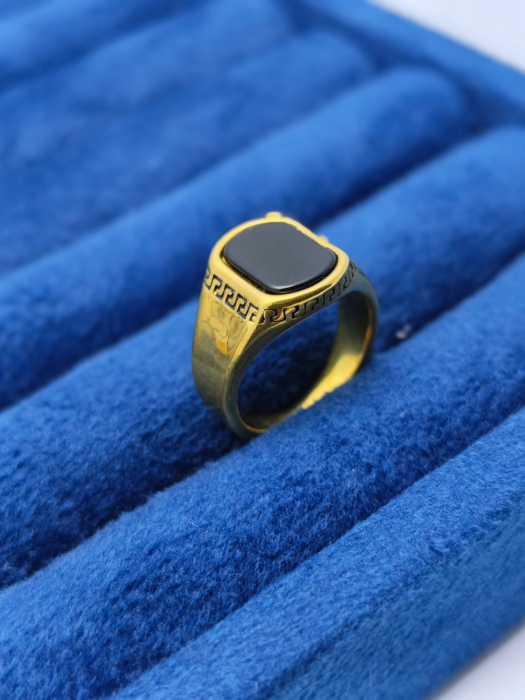 Versace style men's Italian ring