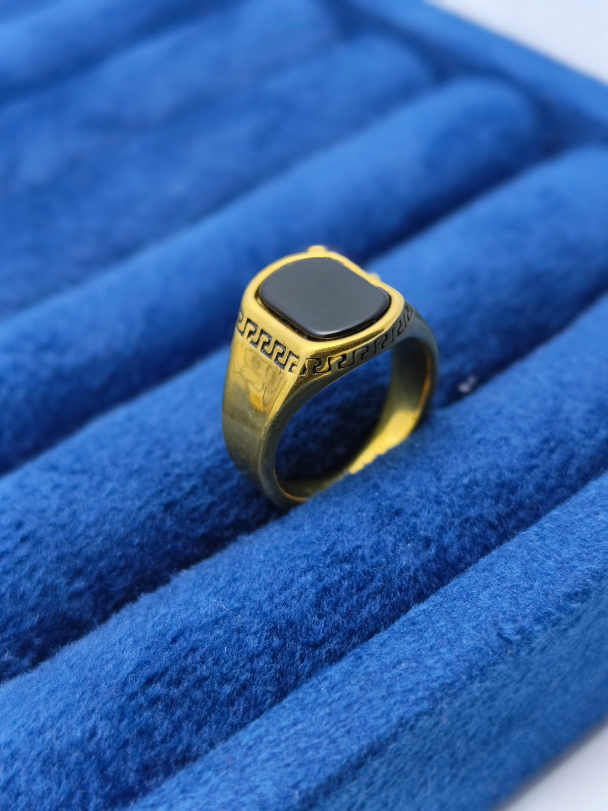Versace style men's Italian ring