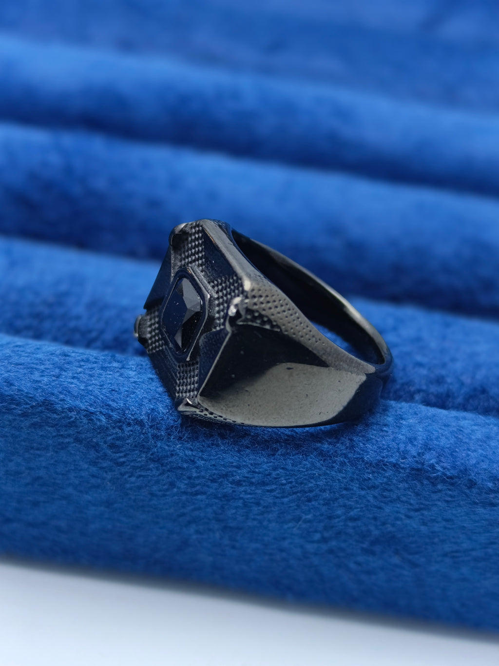 Black Diamond Style Ring