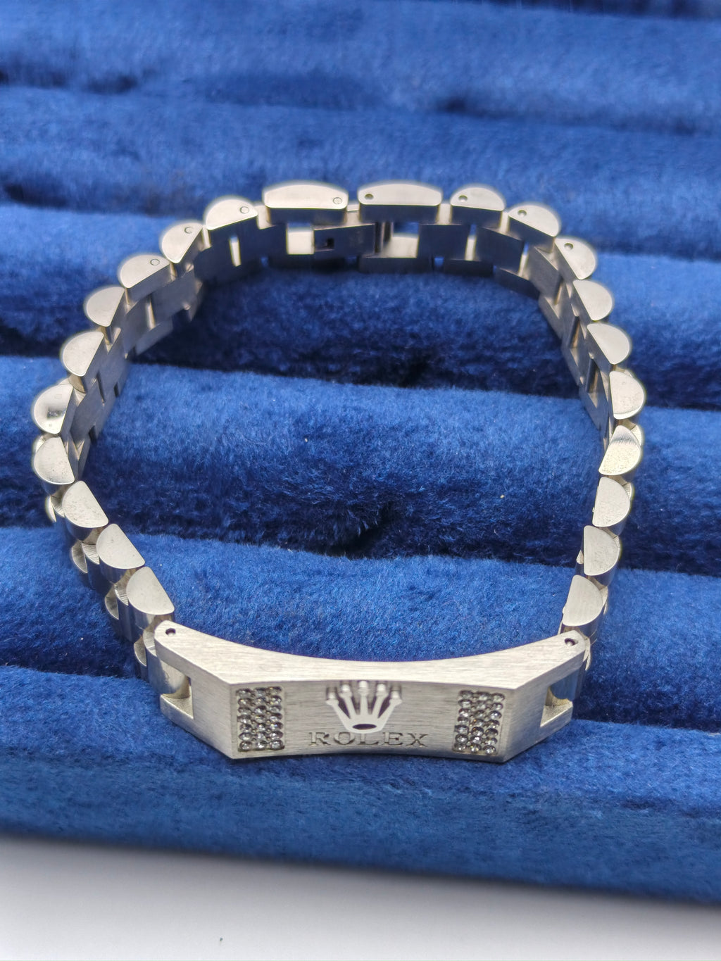 Black ROLEX Crown Jubilee Bracelet