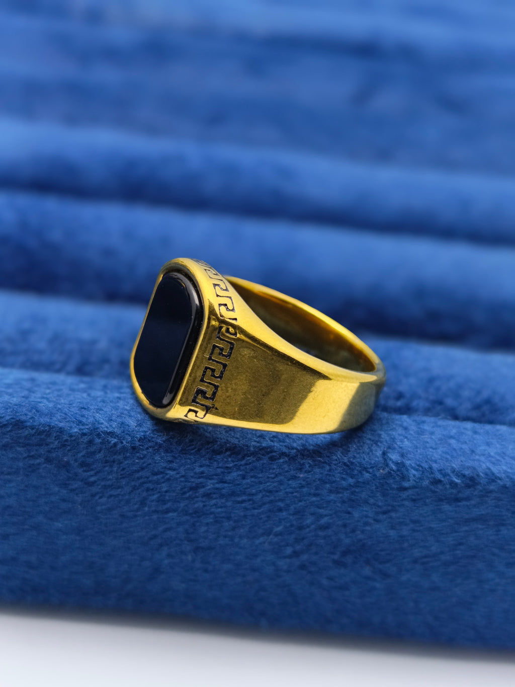 Versace style men's Italian ring