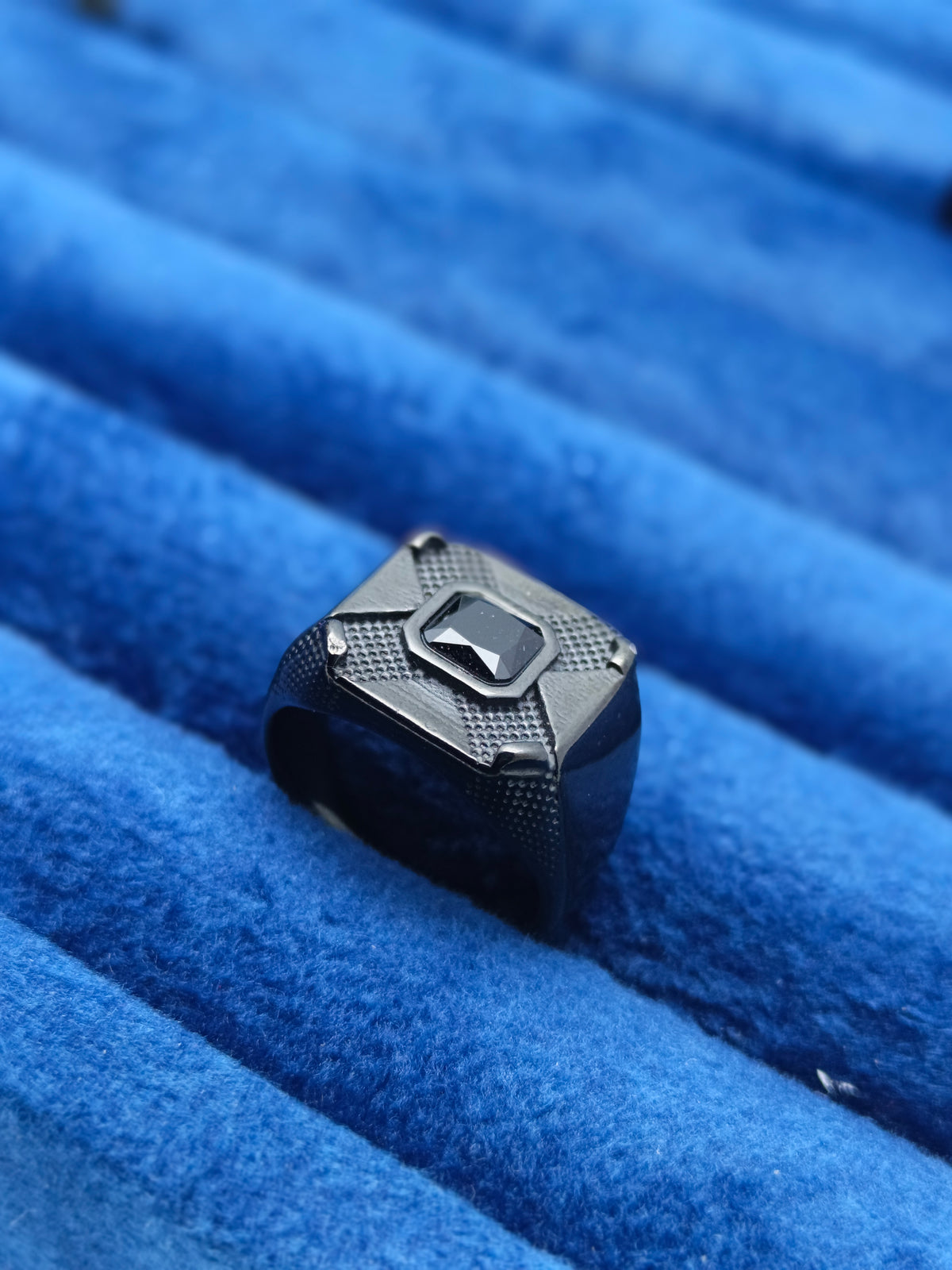 Black Diamond Style Ring