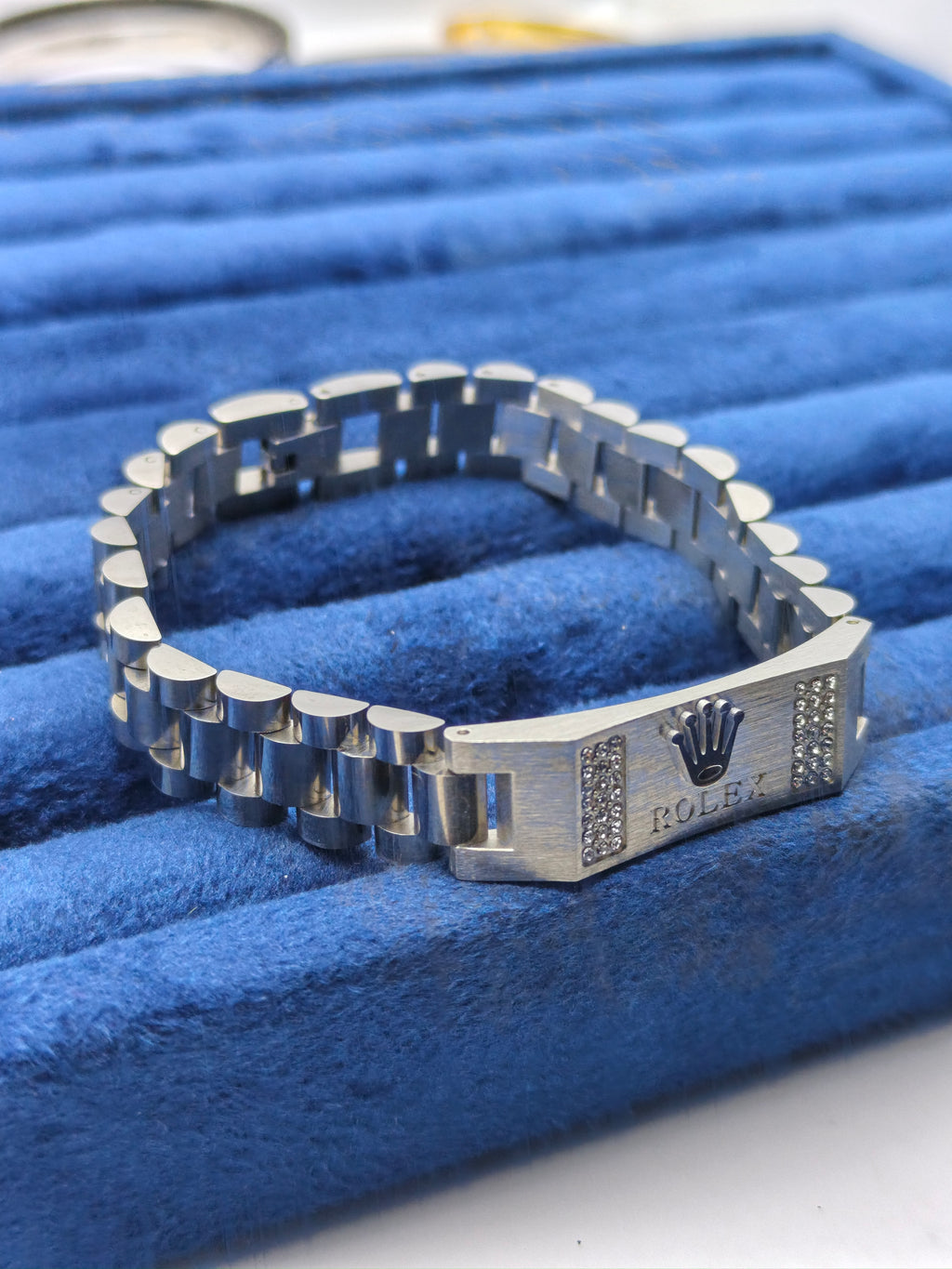 Black ROLEX Crown Jubilee Bracelet