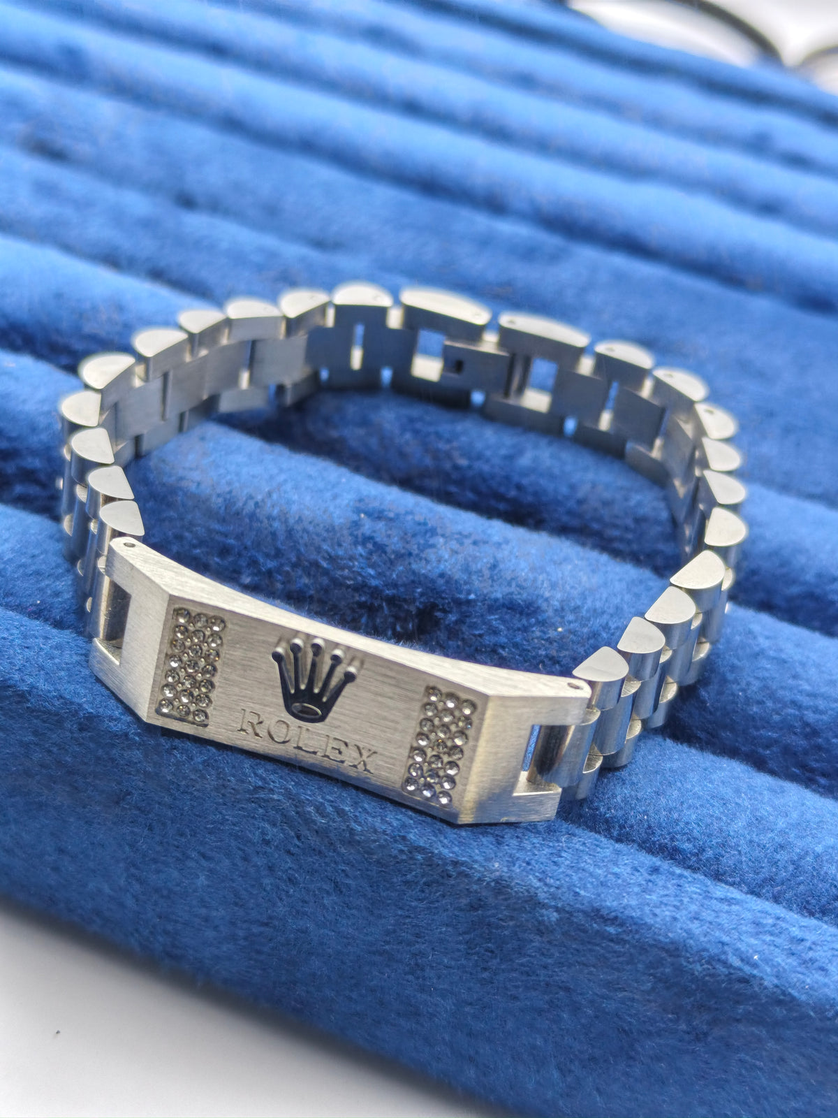 Black ROLEX Crown Jubilee Bracelet