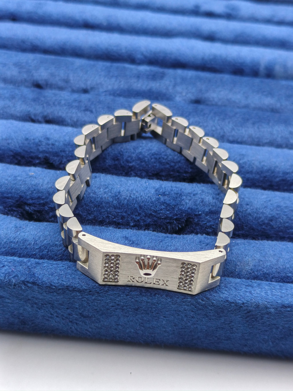 Black ROLEX Crown Jubilee Bracelet