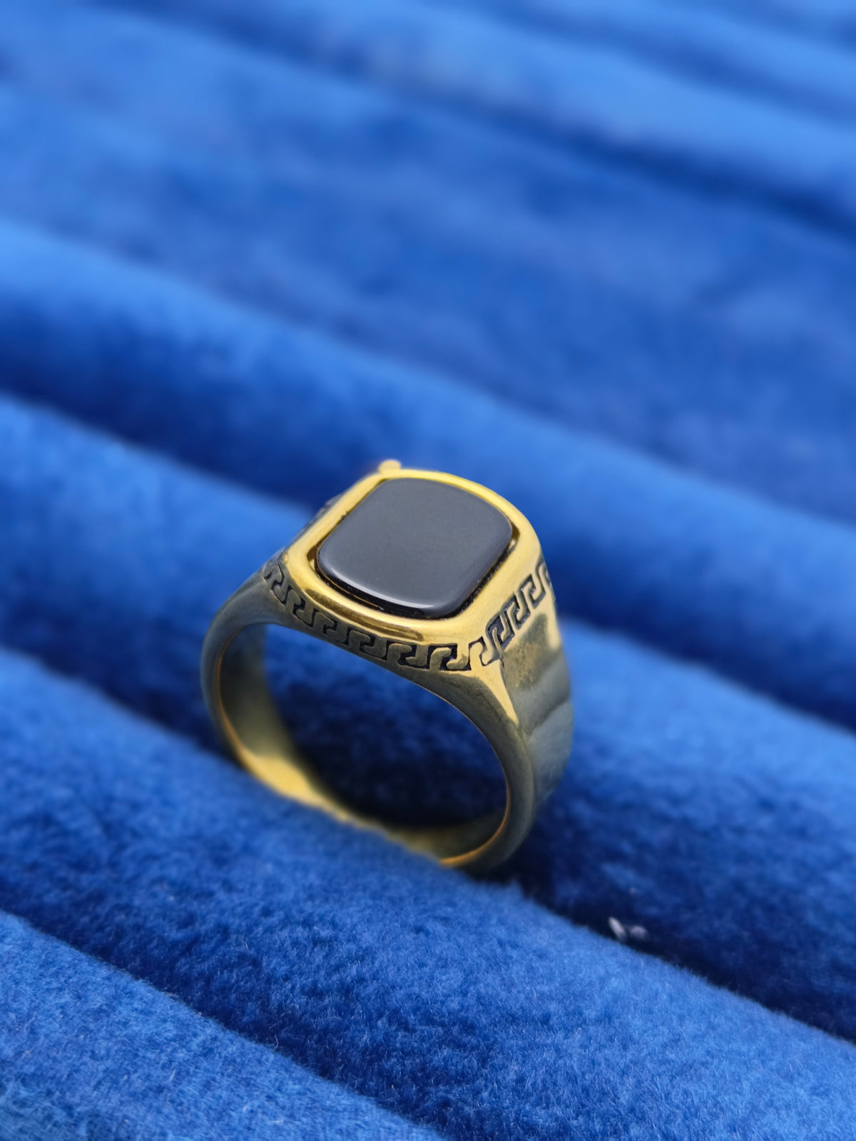 Versace style men's Italian ring