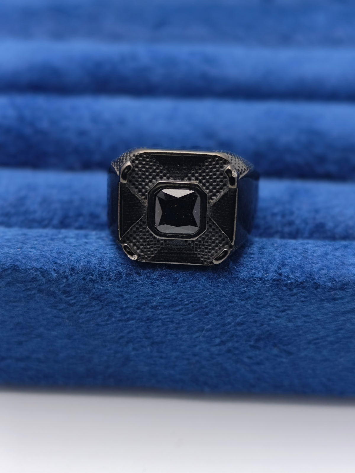 Black Diamond Style Ring