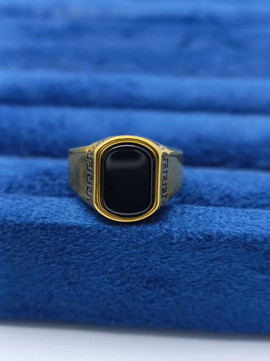 Versace style men's Italian ring