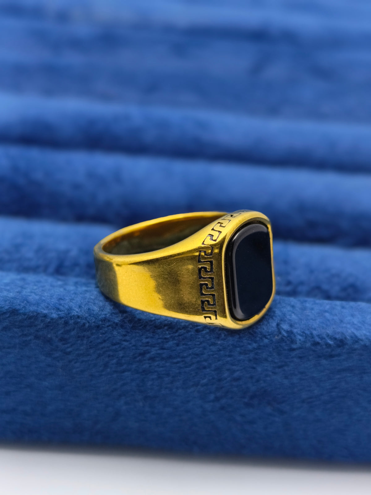 Versace style men's Italian ring