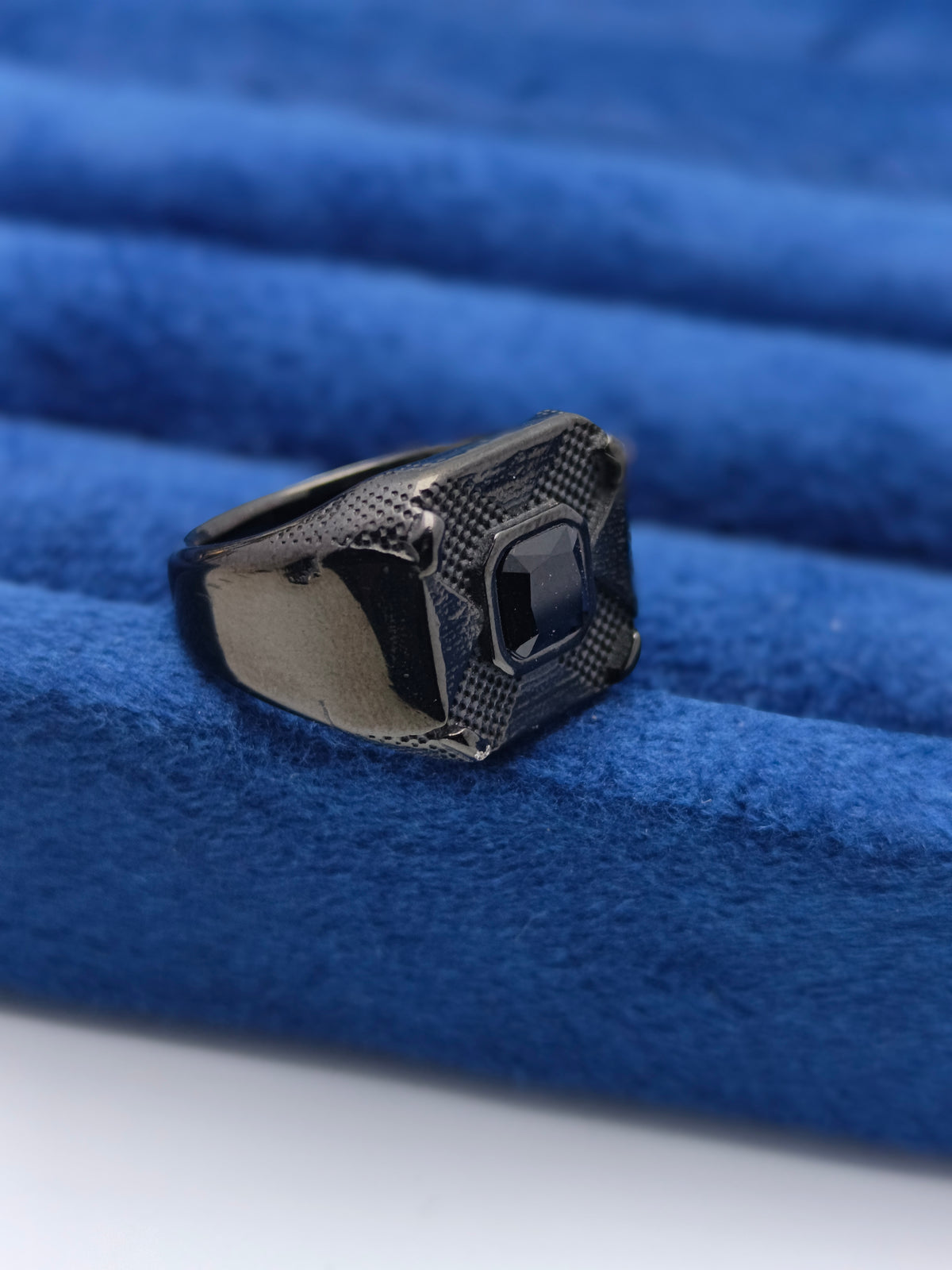 Black Diamond Style Ring